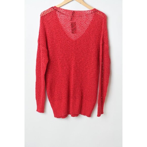 Torrid Red Cable Loose Knit Warm Cozy Sweater Pullover Sz 1 14-16 NEW - Picture 8 of 15